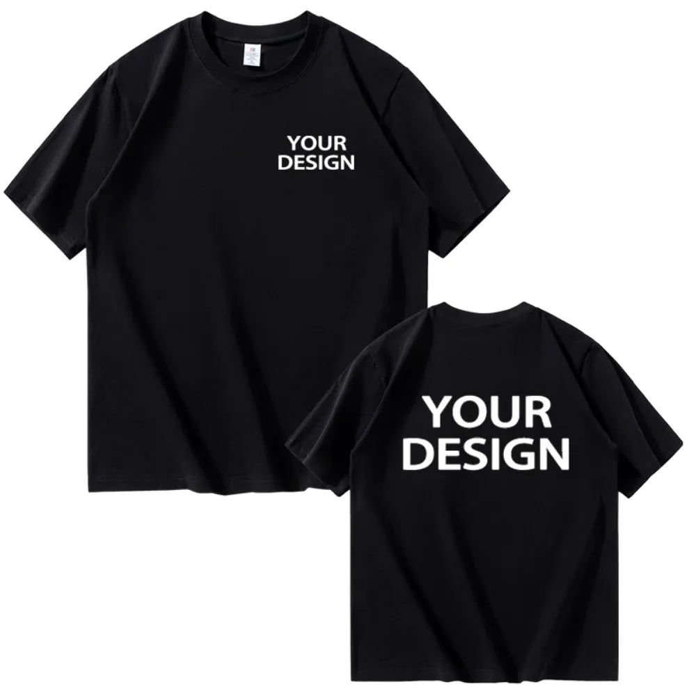 T-shirt i Bomull med Eget Tryck & Logotyp – Unisex, Lös Passform | XS–4XL