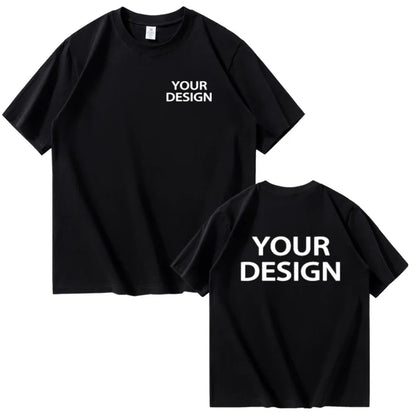 T-shirt i Bomull med Eget Tryck & Logotyp – Unisex, Lös Passform | XS–4XL