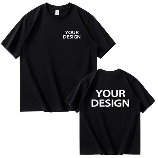 T-shirt i Bomull med Eget Tryck & Logotyp – Unisex, Lös Passform | XS–4XL