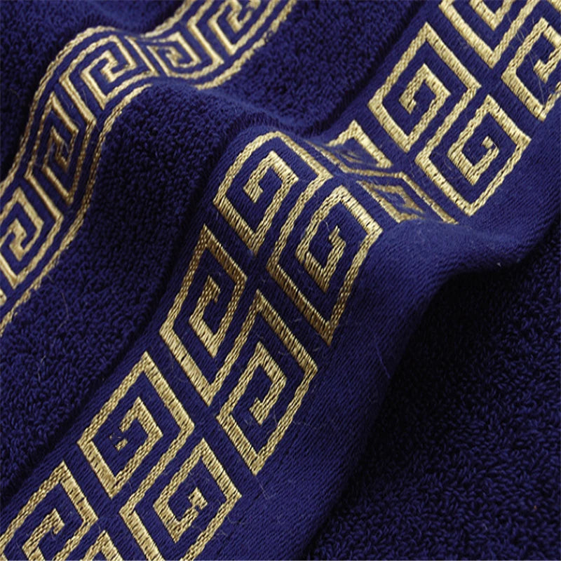 100% Pure Cotton Towel 34x73cm Embroidered Towels  For Adults Quick-Dry Thicken Soft Face Towels Absorbent