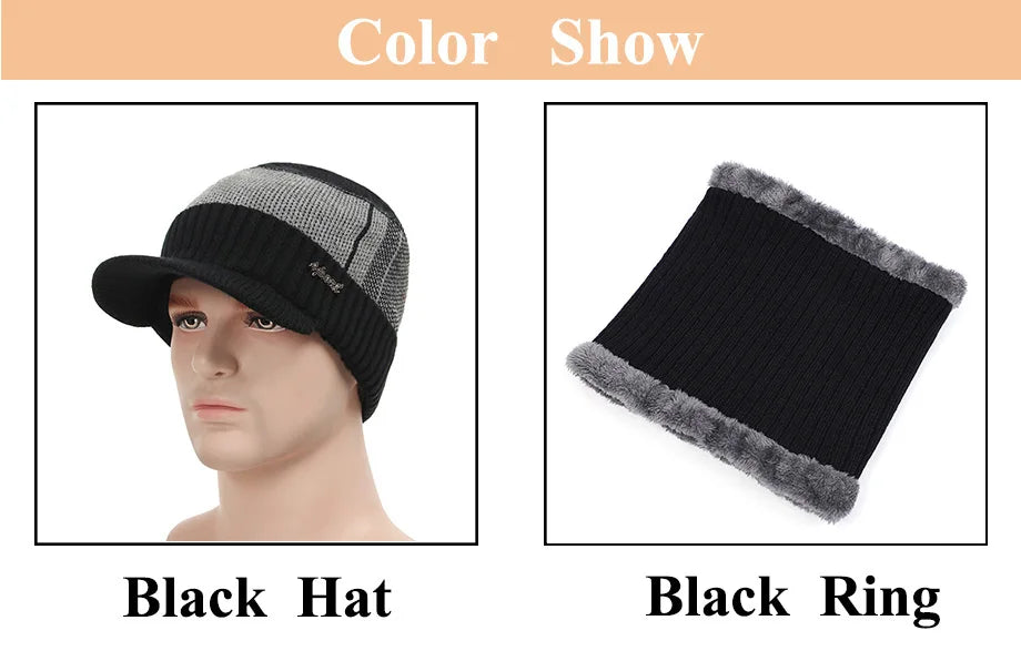 Winter Hats Skullies Beanies Hat Men Winter Beanies For Women Wool Scarf Caps Balaclava Mask Gorras Bonnet Knitted Hat