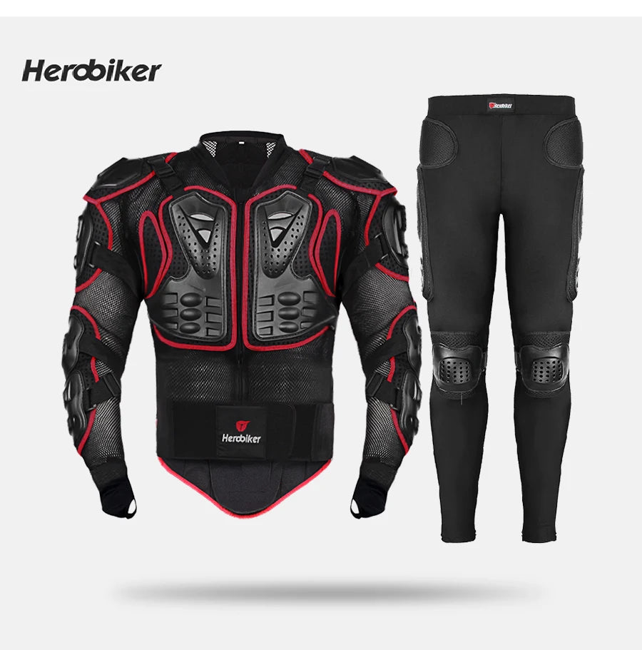 HEROBIKER Motorcycle Jacket Men Body Armor Motorcycle Armor Moto Motocross Racing Jacket Riding Motorbike Moto Protection  S-5XL