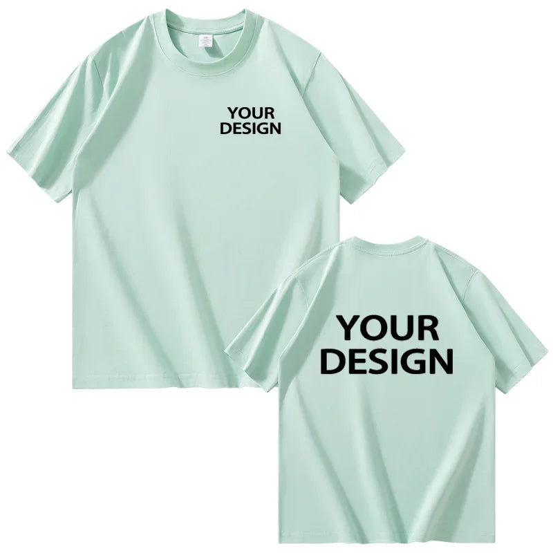 T-shirt i Bomull med Eget Tryck & Logotyp – Unisex, Lös Passform | XS–4XL