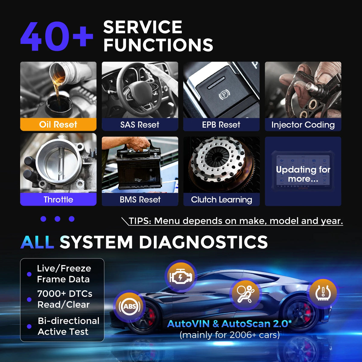 OTOFIX D1 Max2 OBD2-diagnostikverktyg med ECU-kodning