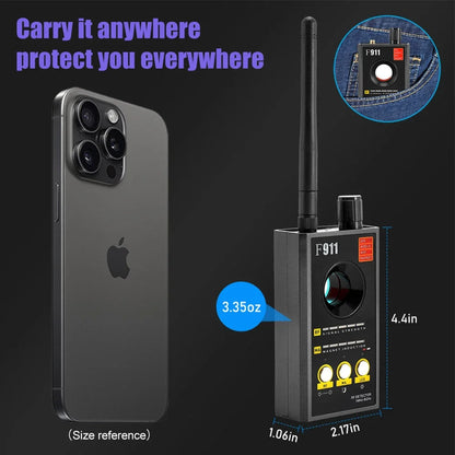 F911 Hidden Camera Detectors, Anti Spy Camera Finder, GPS Tracker Detectors, Bug & Hidden Devices Detector