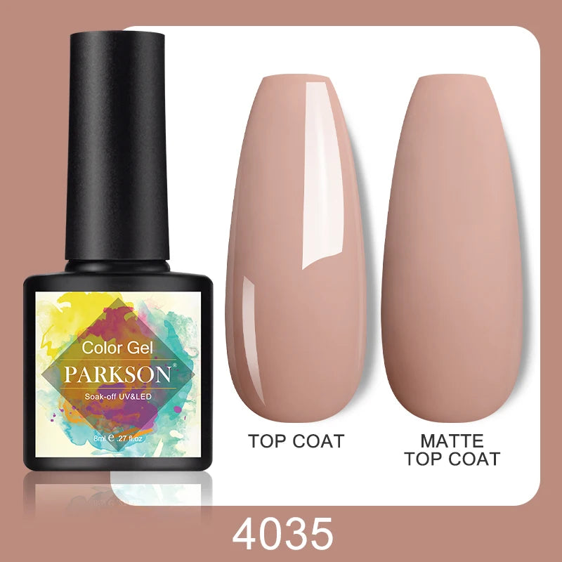 Parkson No Wipe Top Base Coat Nail Gel polish Design Enhancer Varnish Semi Permanent Soak Off UV LED Nail Art Tool