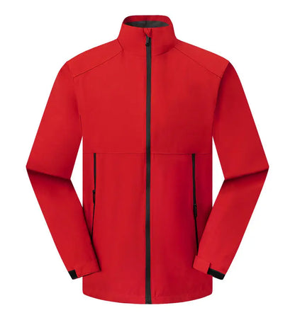 Outdoor Camping Waterproof And Windproof Stand Collar Jacket Custom Printed Embroidery Company Logo Outdoor Fishing Jacket 4xl