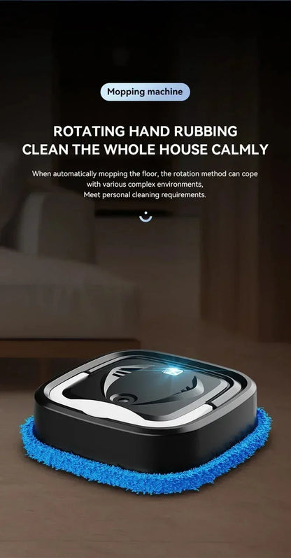 Smart Robot Vacuum Cleaner Dry Wet Sweeping Rotary Floor Mopping Air Humidifying Spray USB Charging Cleaning Robot