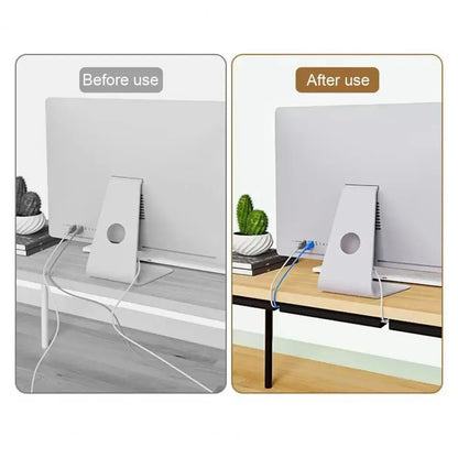 PVC-kabelkanal under skrivbord – 1 eller 2-pack