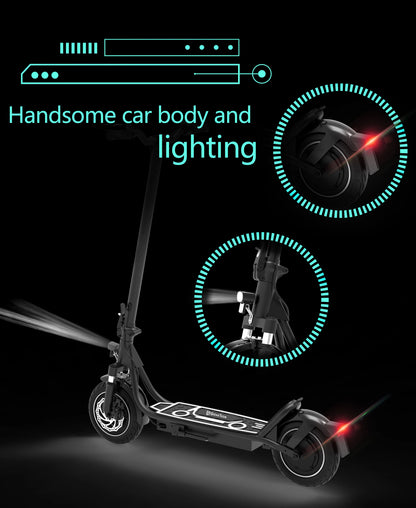 DriveTron DT01 hopfällbar elscooter med 10-tumsdäck
