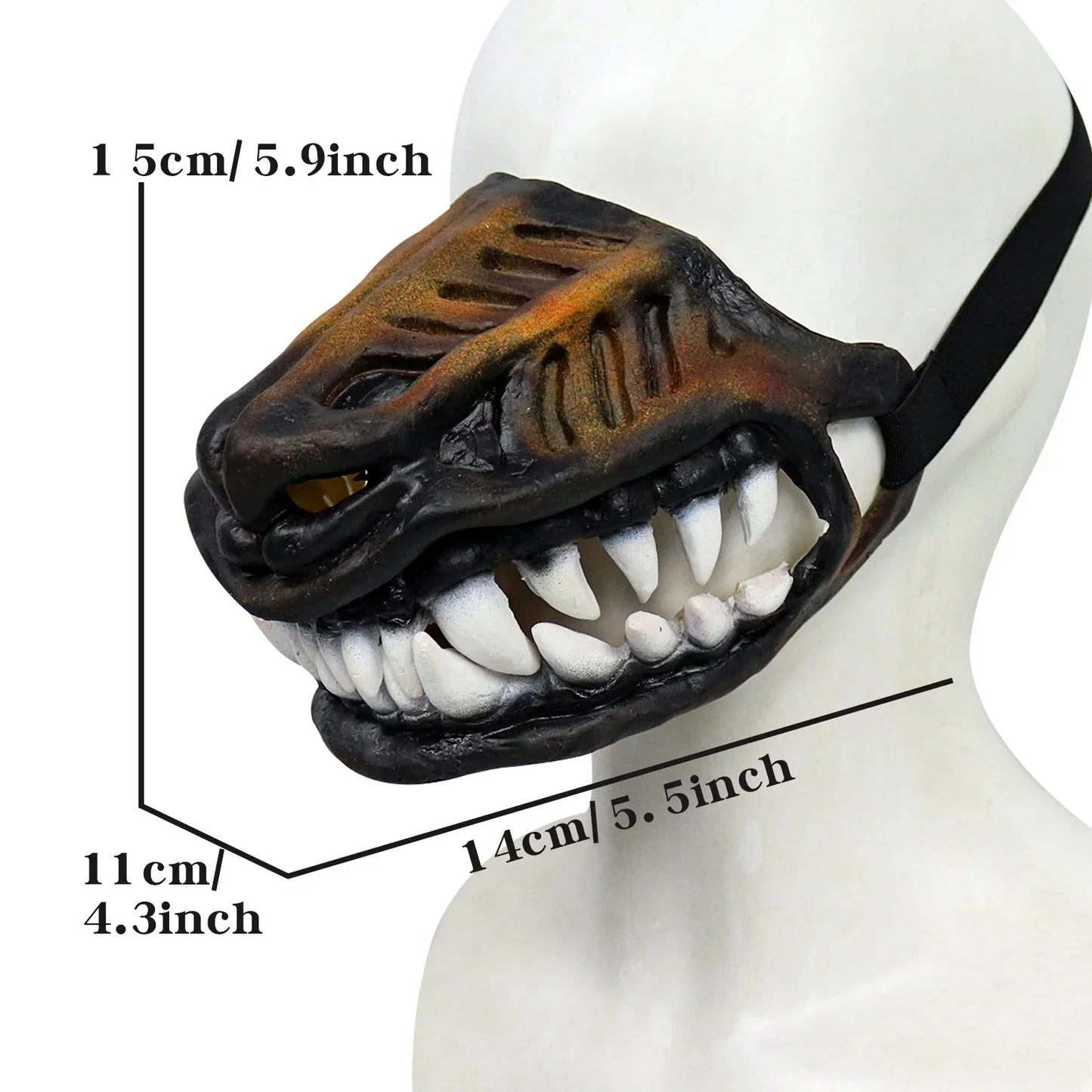 Dog Mouth Mask Padded Latex Rubber Dog Muzzle Halloween Movie & Tv Headdress Latex Props Animal Weird Masks