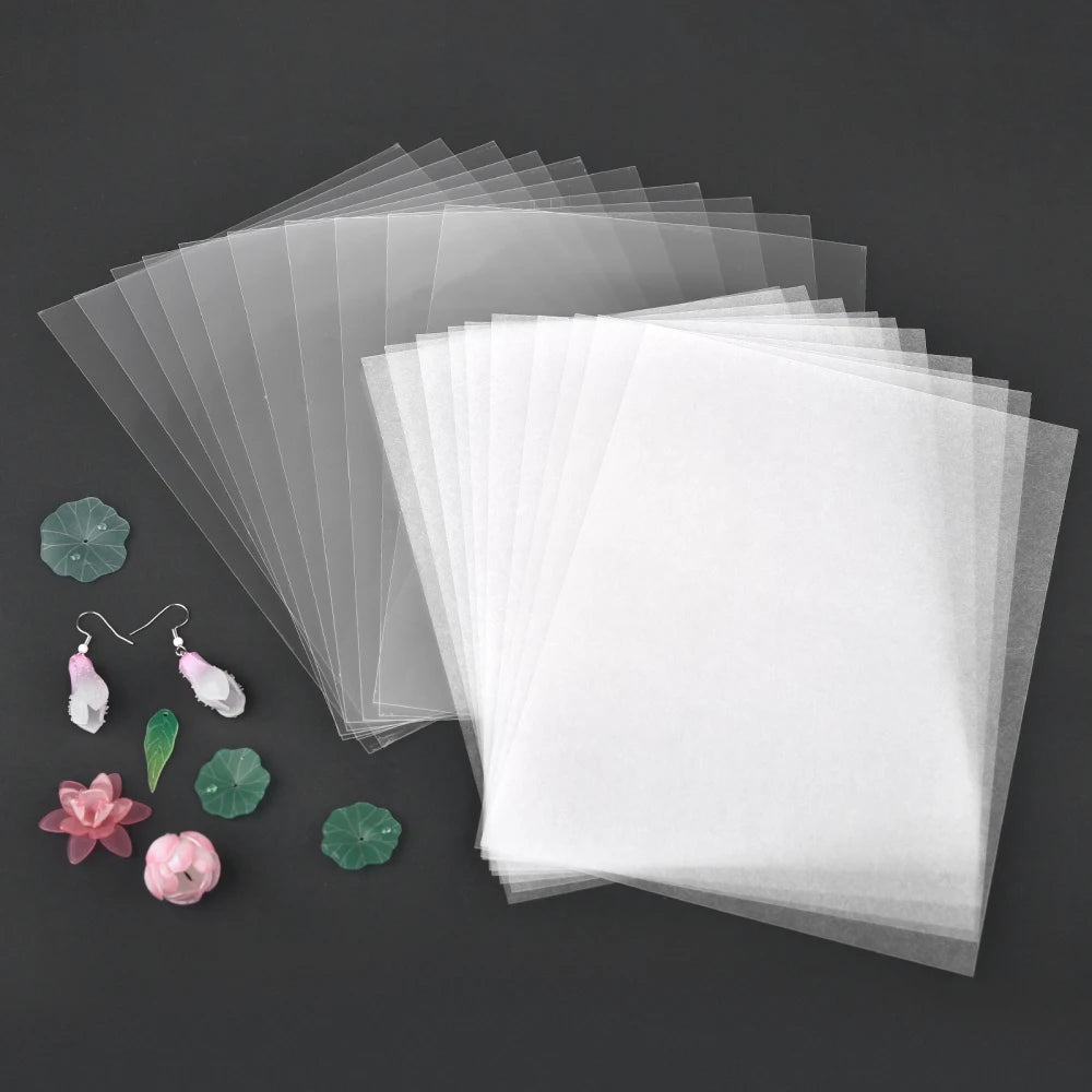 10Pcs Shrink Plastic Sheets DIY Fun Thermal Shrink Film Translucent Shrink Art Film Papers Handmade Supplies Making Party Decor