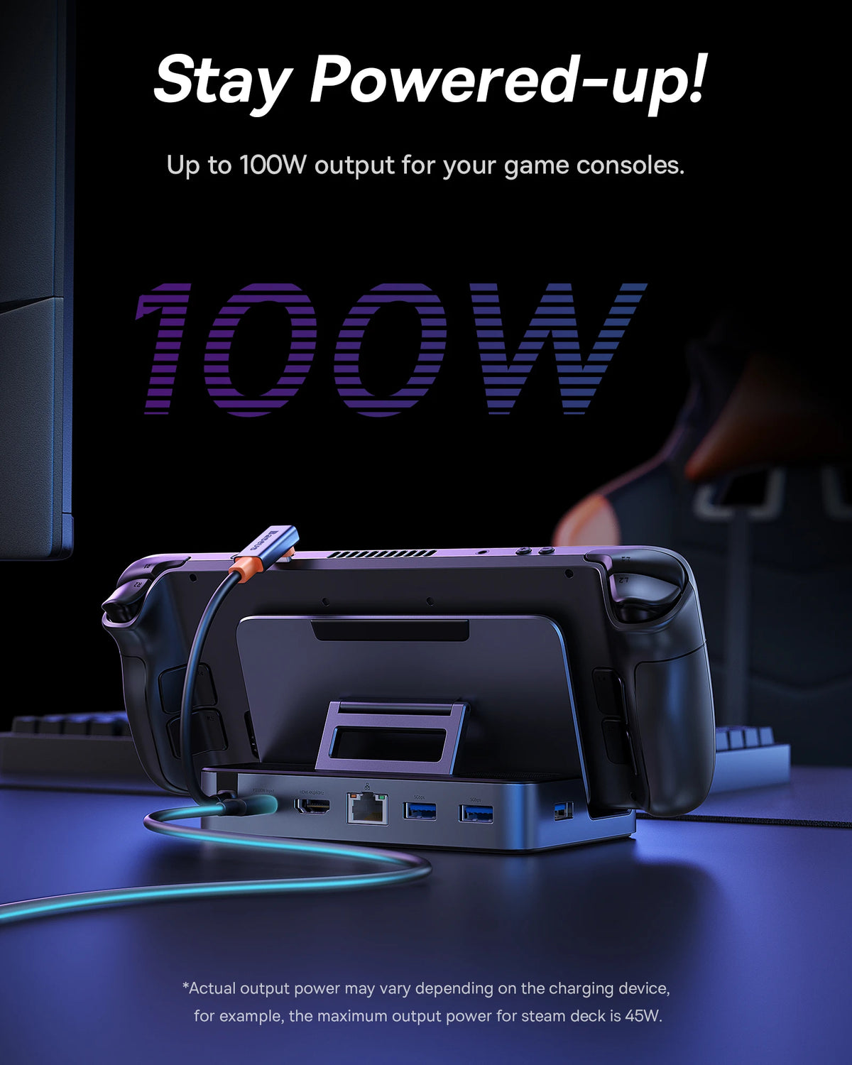 Baseus GamerX 6-port USB-C-docka – HDMI 4K 60 Hz och RJ45