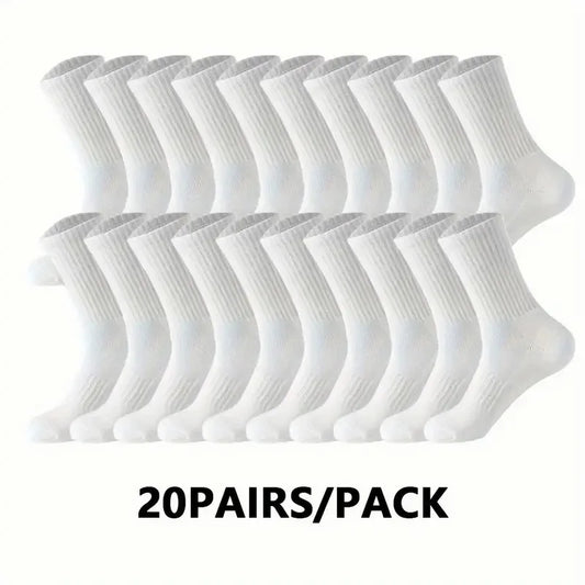 Unisex Antilukt Strumpor 10- eller 20-pack – Andningsbara, Svettabsorberande, Alla årstider