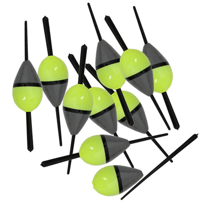 FREE FISHER 10pcs/Lot Lighted Fishing Floats,8cm Bobbers,Collection Cork Buoy Paulownia Wood Floats Plastic Stick Buoyancy 2g