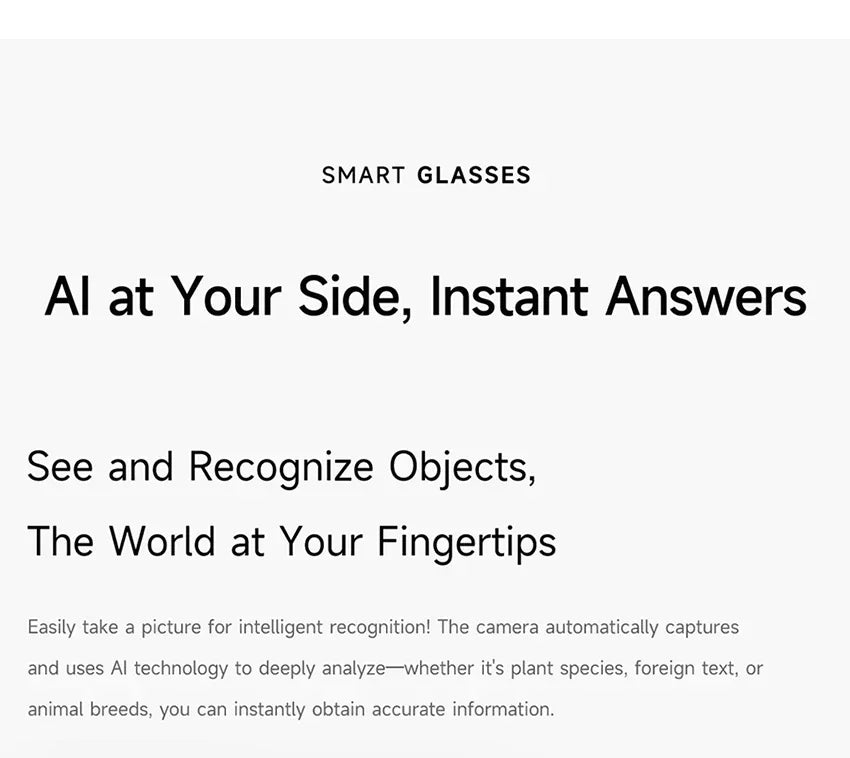 Xiaomi Smart AI Glasses 800W Shooting Camera HD Photo Video Voice Call Translation Waterproof Bluetooth AI Motorcycle Glasses