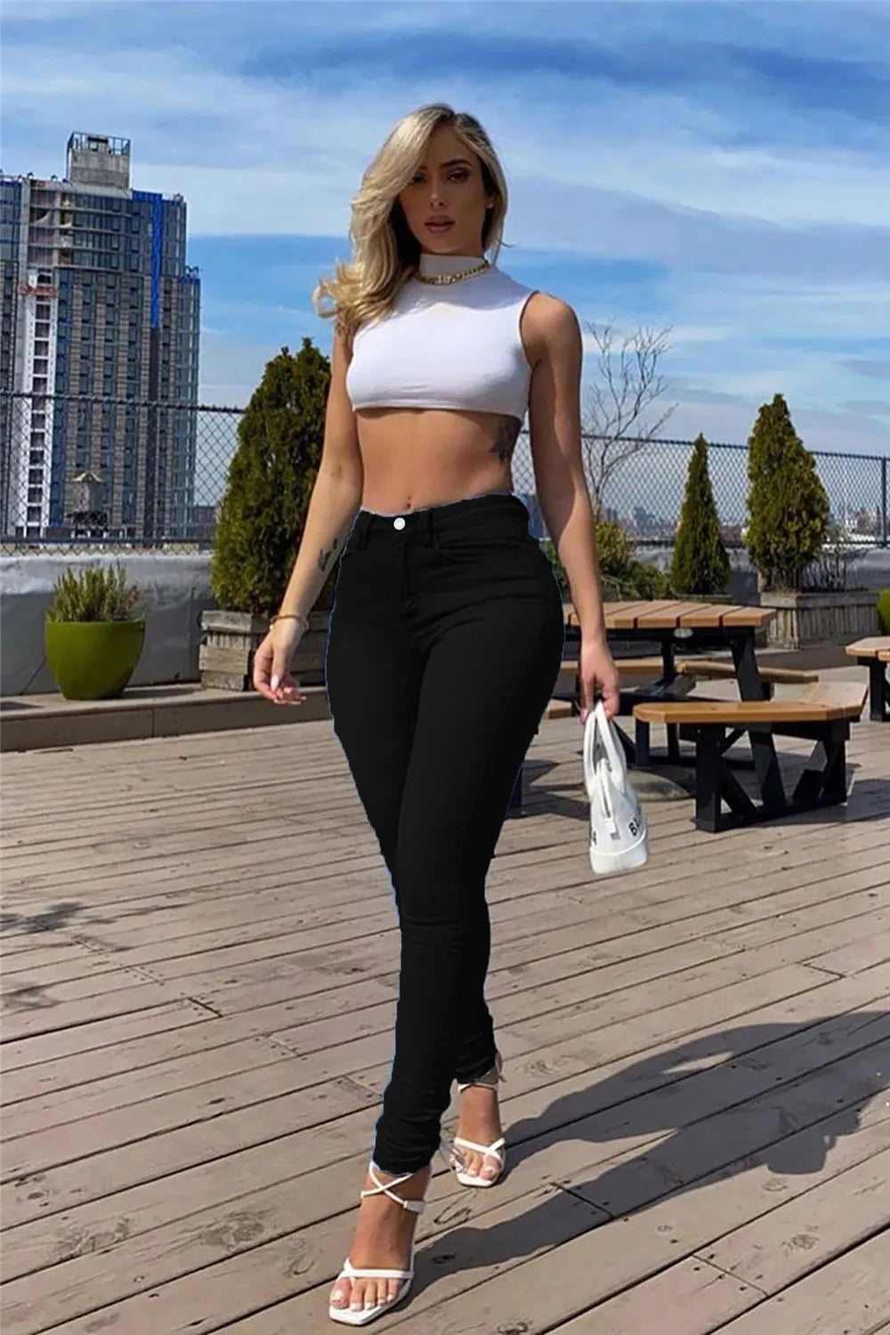 Stretch Jeans Large Size Jeans Women's High Waist Sexy Leggings