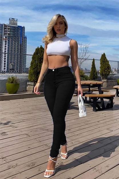 Stretch Jeans Large Size Jeans Women's High Waist Sexy Leggings