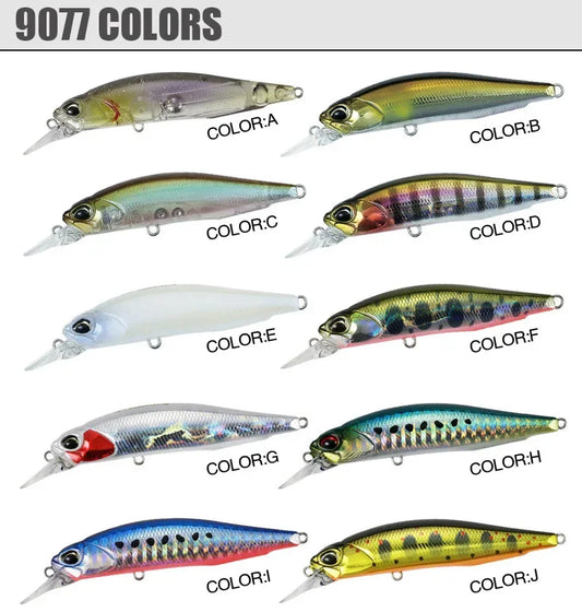 Minnow Fishing Lure Wobbler Rozante 77SP Long Cast Hover Swaying Lure Jerkbait Artificial Bait Culter 77mm/63mm Alburnus Bait