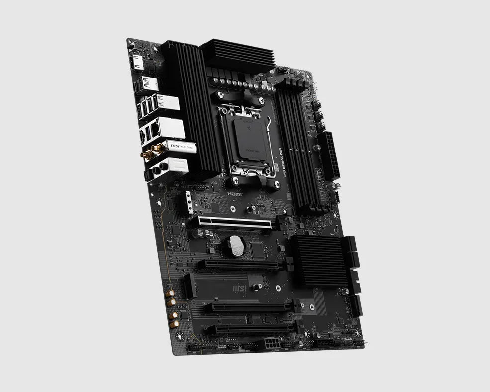 AMD B850 AM5 Motherboard MSI PRO B850-VC WIFI CPU Support Ryzen 7 9800X3D 7 7800X3D 9 7950X3D 5 9600X 7 7700 Ram 4xDDR5 M.2 ATX
