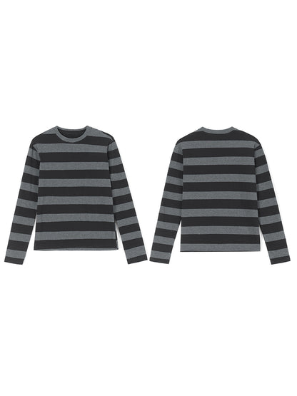Women Teen Girls Fairy Grunge Y2k Long Sleeve Baggy Shirt Tops Striped Baby Tees Vintage Streetwear T-Shirt Autumn Clothes
