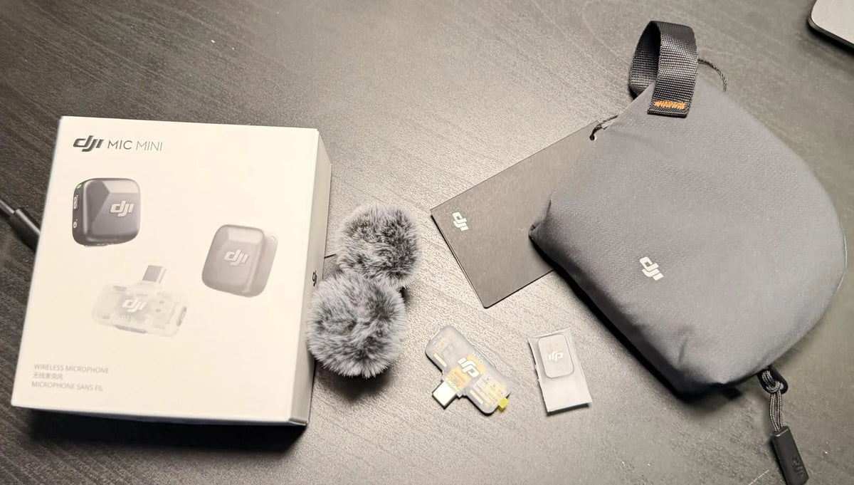 DJI Mic Mini trådlös streamingmikrofon för mobil – brusreducering och flera set