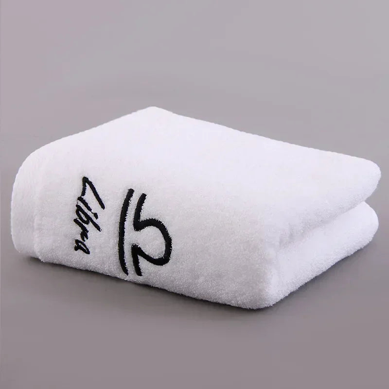 12 Constellation Letters Towel Embroidery Cotton Absorbent Quick Dry Lovers Gift Thickened Sport Soft fashion Face Towel 35x75cm