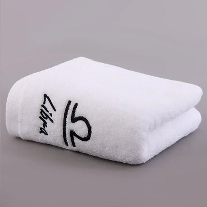 12 Constellation Letters Towel Embroidery Cotton Absorbent Quick Dry Lovers Gift Thickened Sport Soft fashion Face Towel 35x75cm