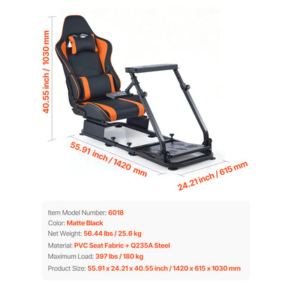 SucceBuy Racing Wheel Stand Simulator Cockpit Steering Wheel Stand Fit Logitech G25 G27 G29 G920 Thrustmaster T300RS TX F458