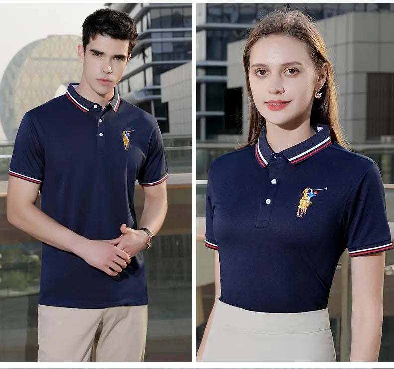 Polo Arbetsskjorta med Eget Tryck & Brodyr – Unisex, Kortärm | S–4XL