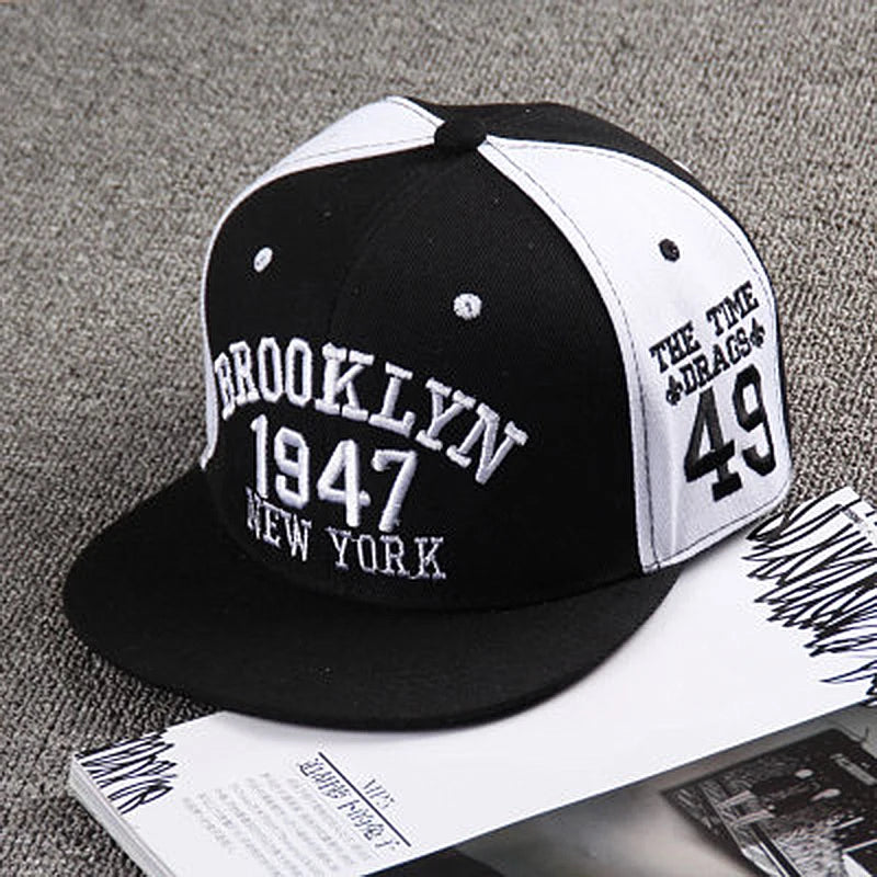 Hip Hop Embroidery Flat Brim Adjustable Caps Hats Snapback Bone New York Brooklyn Trucker Men Bill Brooklyn Plain Visor Brim Era