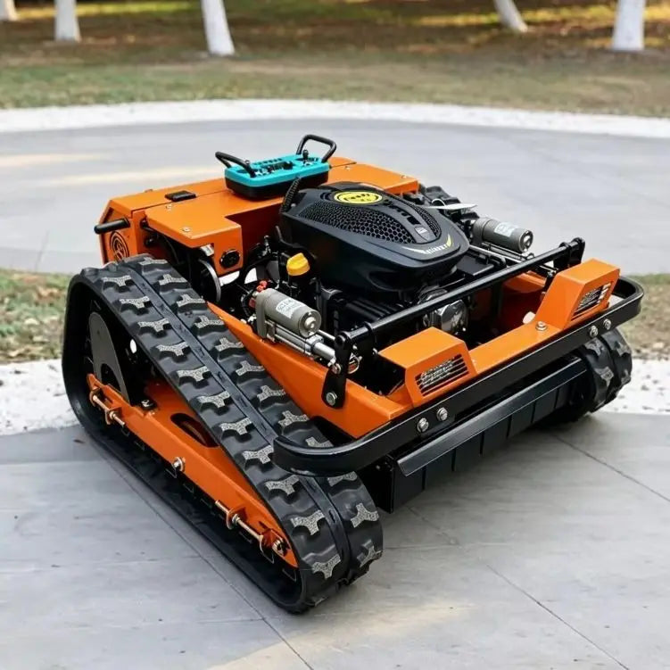 CE Certified Multi-use Trimmer 1000mm Cutting Width Tracked Lawn Mower Remote Control High Efficiency Customization Landscape