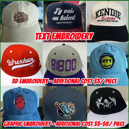 FEDORYN Helsluten Keps Anpassad Brodyr Tryck – 8 Färger Polyester/Bomull Unisex Solskydd Grossist Dropshipping Profilkläder