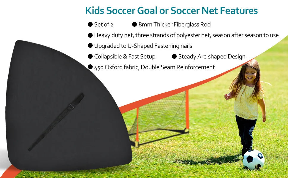 Football Goal for Garden Football Net Pop Up Goals Set Soccer Goal Net for Backyard Birthday Gift for  Soccer Training