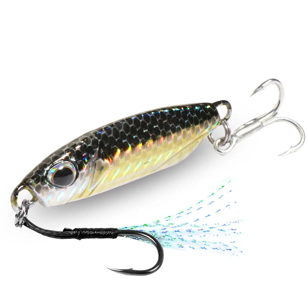 Metal Jig Fishing Lure 10g 20g 30g 40g Shore Casting Swimbait Spoon Spiner Laser LAKE Pesca Ocean Tackle Wobbler Artificial Bait