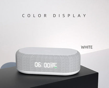Wireless Charger Pad Phone Alarm Bedroom Lamp Night Light Desktop Clock Thermometer For iPhone 17 16 15 14 13 Fast Charging Dock