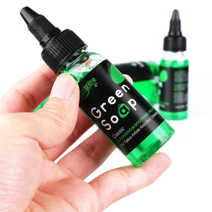 30/250/500ML Tattoo Green Soap High Concentration Original Liquid Cleaning Liquid Foam Rich Tattoo Cleaning Products