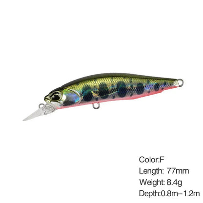 Minnow Fishing Lure Wobbler Rozante 77SP Long Cast Hover Swaying Lure Jerkbait Artificial Bait Culter 77mm/63mm Alburnus Bait
