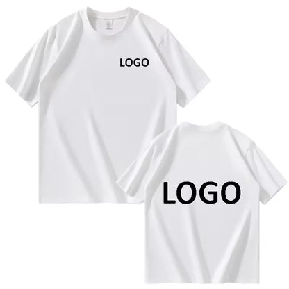 Eget tryck & logotyp, kortärmad t-shirt i bomull, reklamkläder & profilprodukter