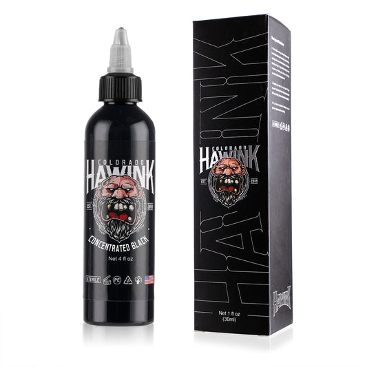 Koncentrerat Svart Tatueringsbläck – Vattenbasärat Professionellt Pigment 15/30/120/200/240 ml 2026