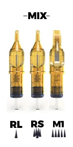 20pcs Yellow Dragonfly Tattoo Cartridge Needle 1 3 5 7 9 11 13 14 15 RL RM RS M1 For Tattoo Machine Pen Needle Accessories