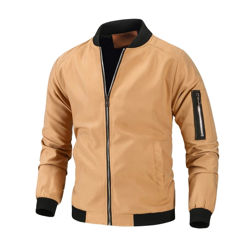 Lätt Baseballjacka Herr – Tunn Bomber Vår/Sommar, Retro Streetwear, XS–4XL