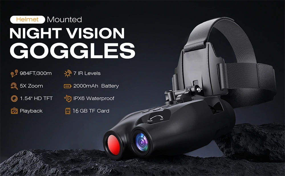 GTMEDIA N4 Night Vision Binoculars HD Infrared Night-Visions Goggles 300M Full Darkness Day/Night Use For Hunting Photos Videos
