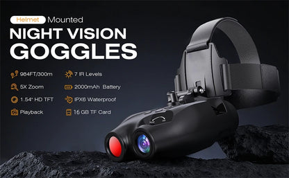 GTMEDIA N4 Night Vision Binoculars HD Infrared Night-Visions Goggles 300M Full Darkness Day/Night Use For Hunting Photos Videos