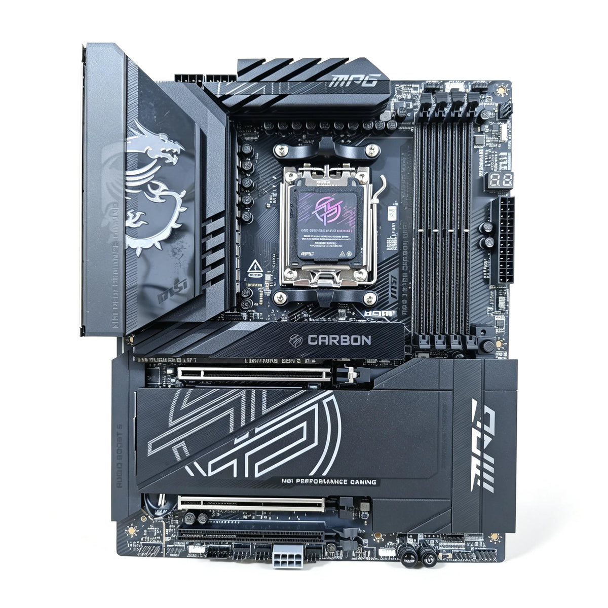 MSI MPG X870E CARBON WIFI Motherboard AMD X870E Socket AM5 DDR5 256GB 4xM.2 support Ryzen 9 7950 Ryzen 7 7700 Ryzen 5 7600 cpu