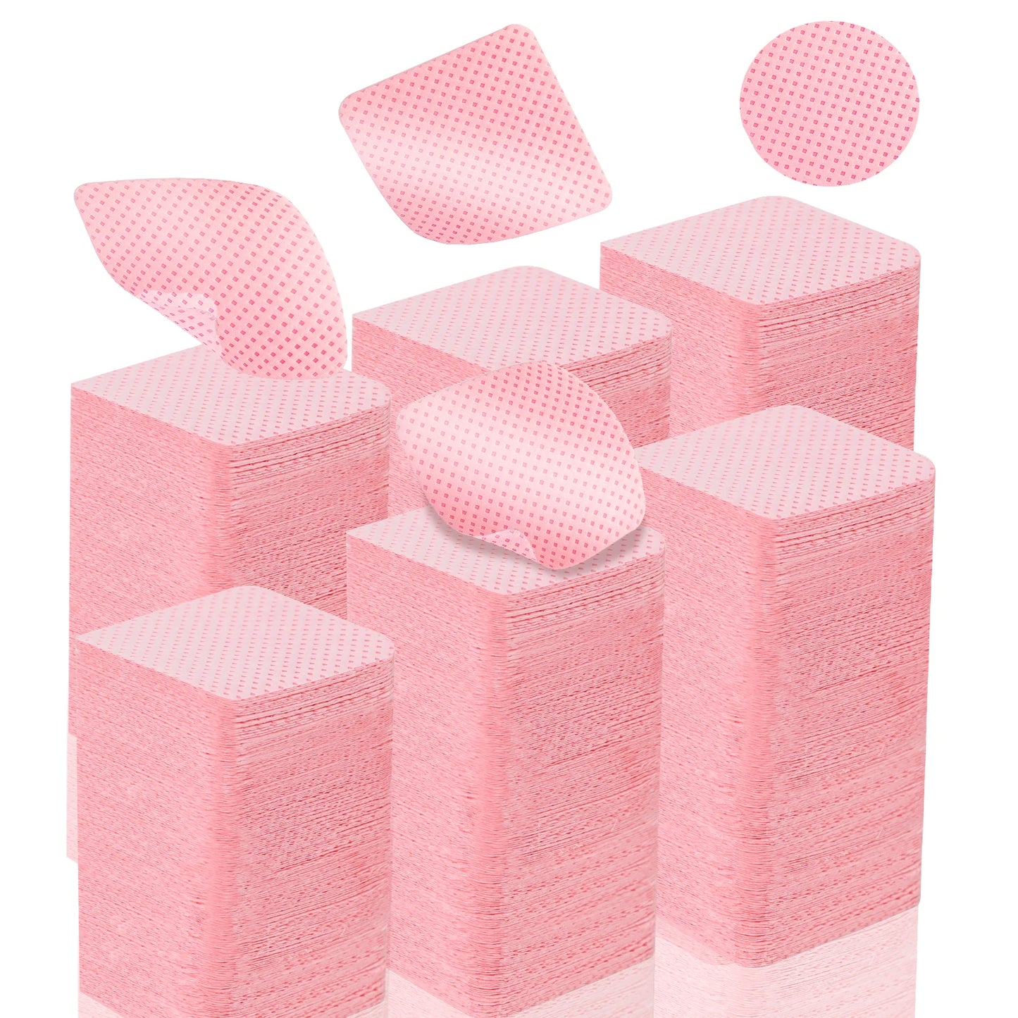 1080pcs Boxed Nail Art Lint-Free Eyelash Glue Wipes Paper Gel Polish Remover Clean Glue Cotton Pads Beauty Cleaning Tools