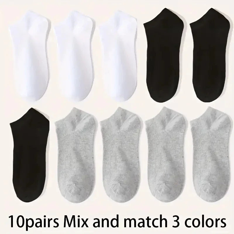 Men's and women's boat socks, shallow mouth invisible short socks, spring and summer thin style, no drop heel, anti odor,