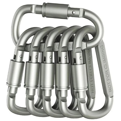 2-6PCS Carabiner Set For Key Camping Survival EDC Outdoor Keychain Clip  Alloy Aluminum Tactical Caribiner Hook Karabiners