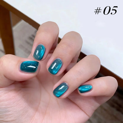 MIANEL Orion Nebula Cat Eye Gel Nail Polish Sparkling Crystal Shimmer Blue Purple Gold 2026 Spring/Summer Unique Special