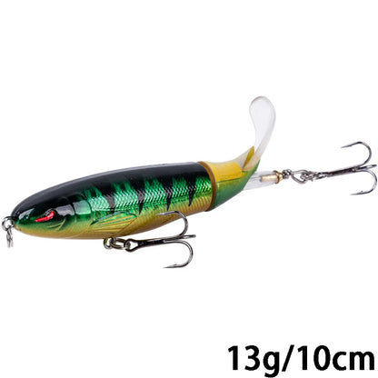 Goture Whopper Popper 10cm/11cm/14cm Topwater FIshing Lure Blowups Pike Baits Rotating Tail Fishing Tackle Crankbait Wobblers